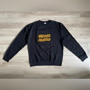 Pony Studios Black Graphic Crewneck Sweater